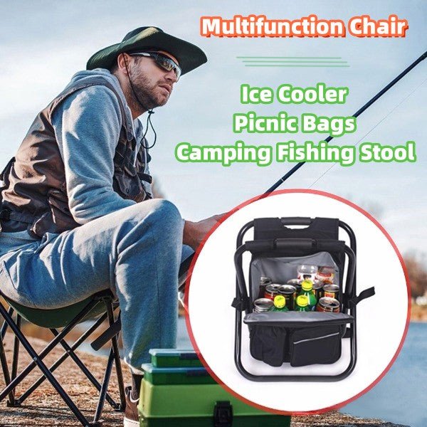 2-in-1 Multifunction Outdoor Camping Folding Chair and Picnic Bag - Image 3