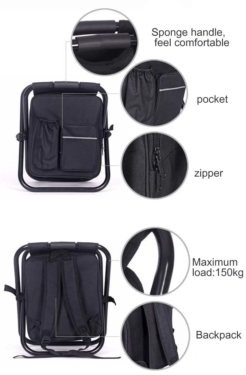 2-in-1 Multifunction Outdoor Camping Folding Chair and Picnic Bag - Image 4