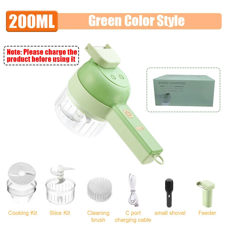 Multifunctional 4 In1 Electric Vegetable Cutter Slicer - Image 7