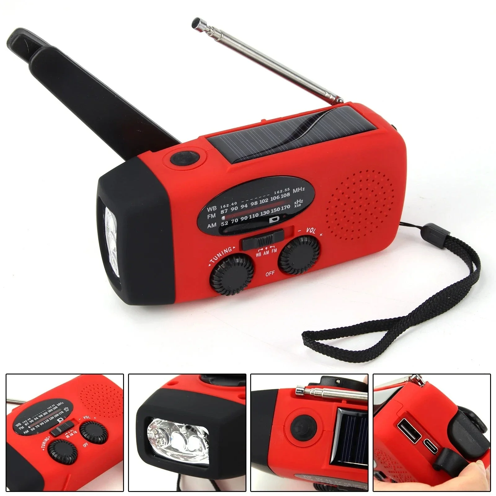 Multifunctional Solar Hand Crank Radio