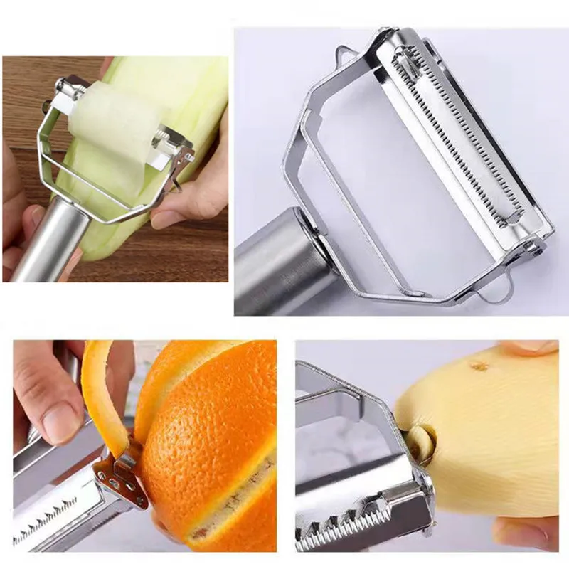 Multifunctional Stainless Steel Kitchen Vegetable and Fruit Peeler - Image 4