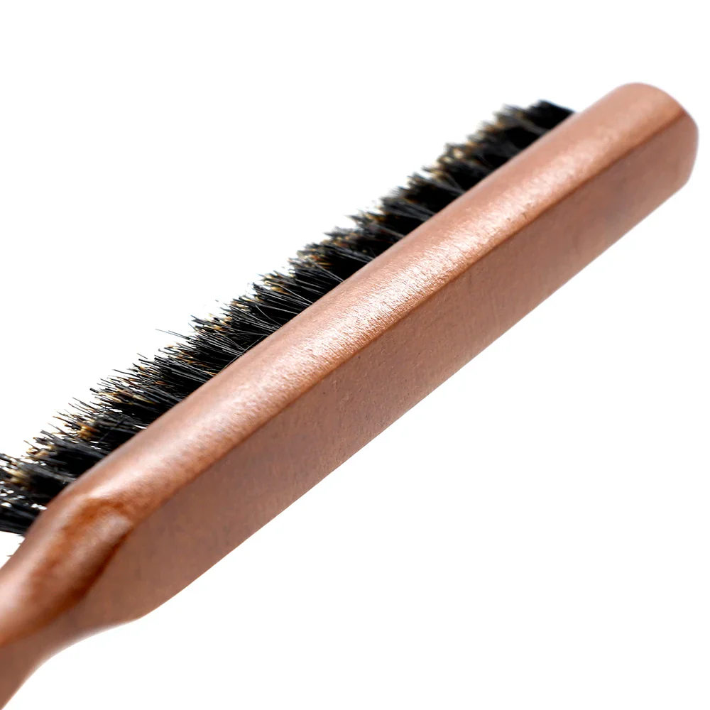 Natural Boar Bristle Hair Brush - Image 4