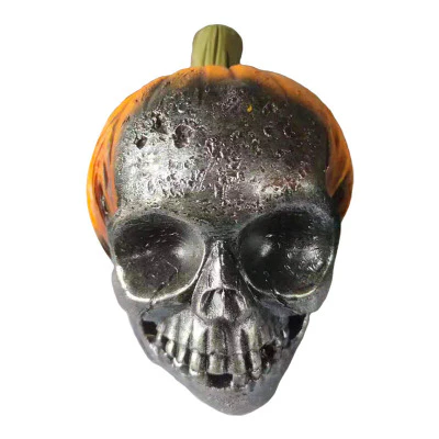 Evil Pumpkin Skull Halloween Ornament - Image 7