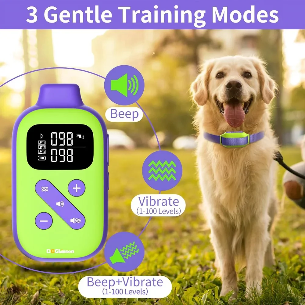No Shock Vibrating Dog Collar with Remote - Image 2