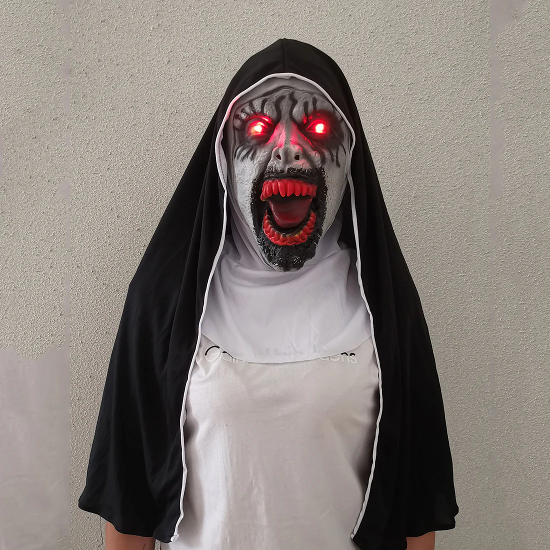 Nun Mask Halloween Ghost Horror Costume Played - Image 4