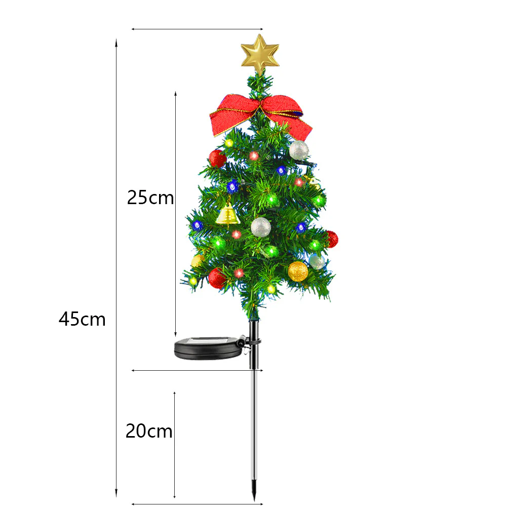 Outdoor Solar Christmas Tree Ground Lighting Festival - Image 2