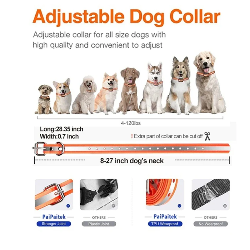 PD518 Dog Shock Collar with Receiver (NO REMOTE CONTROL /TRANSMITTER) - Image 4