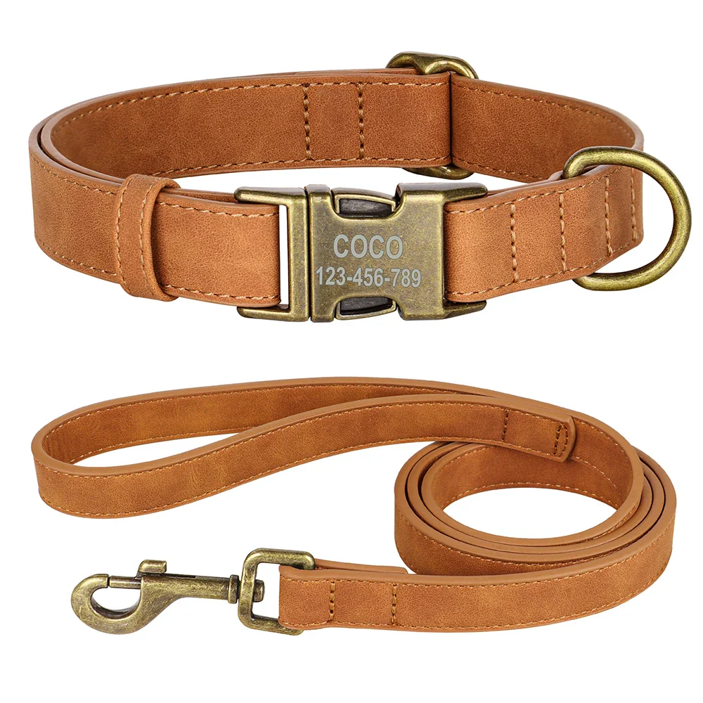 Personalised Leather Dog Collar and Lead Set - Image 10