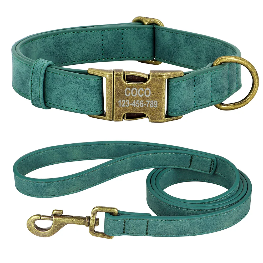 Personalised Leather Dog Collar and Lead Set - Image 12
