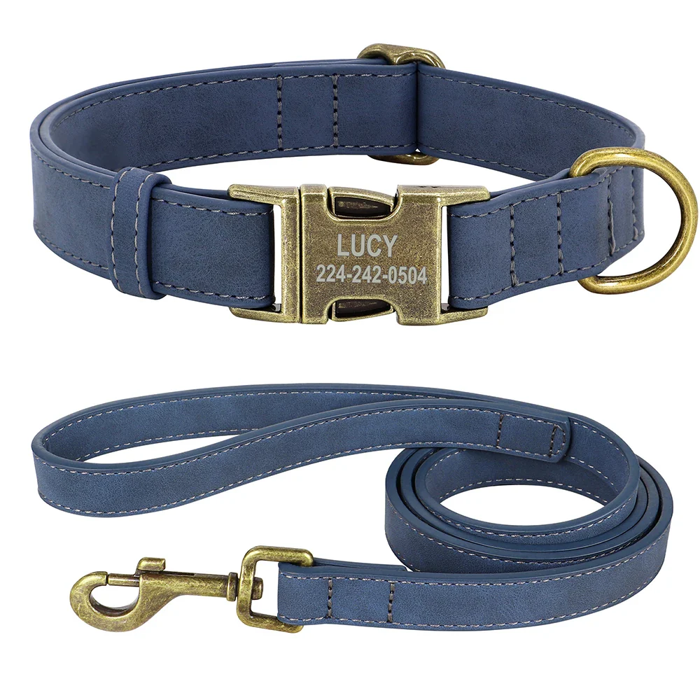 Personalised Leather Dog Collar and Lead Set - Image 13