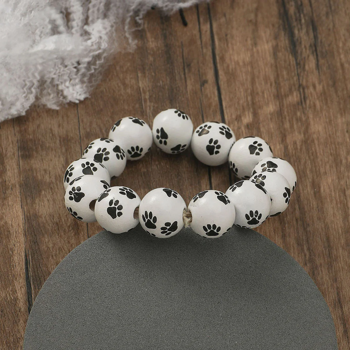 Personalised Fashion Pumpkin Spider Printed Beaded Bracelet - Image 6