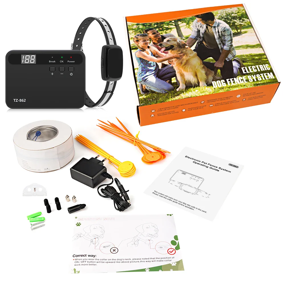 Pet Fence In-Ground Electric Dog Fence System with Waterproof Rechargeable Training Collar - Image 6