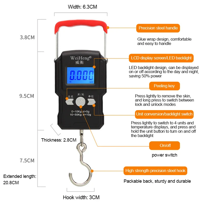 Portable Hanging Hook Scale - Image 2