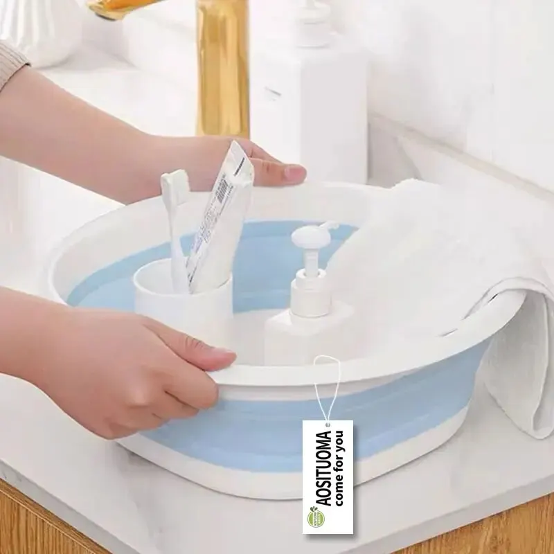 Portable Wash Basins Folding Laundry Tub Adult Baby Bath Basin Bathroom Kitchen Accessories Wash Basin - Image 6