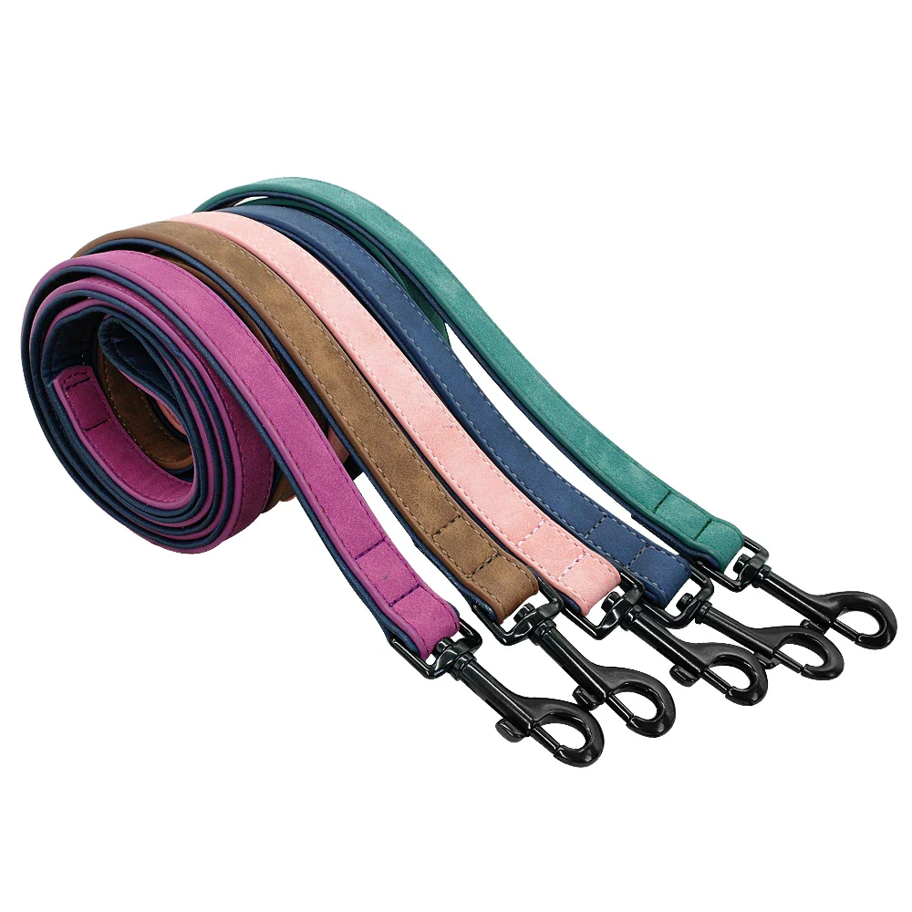 Premium 4ft Soft Leather Dog Leash with Padded Handle - Image 3