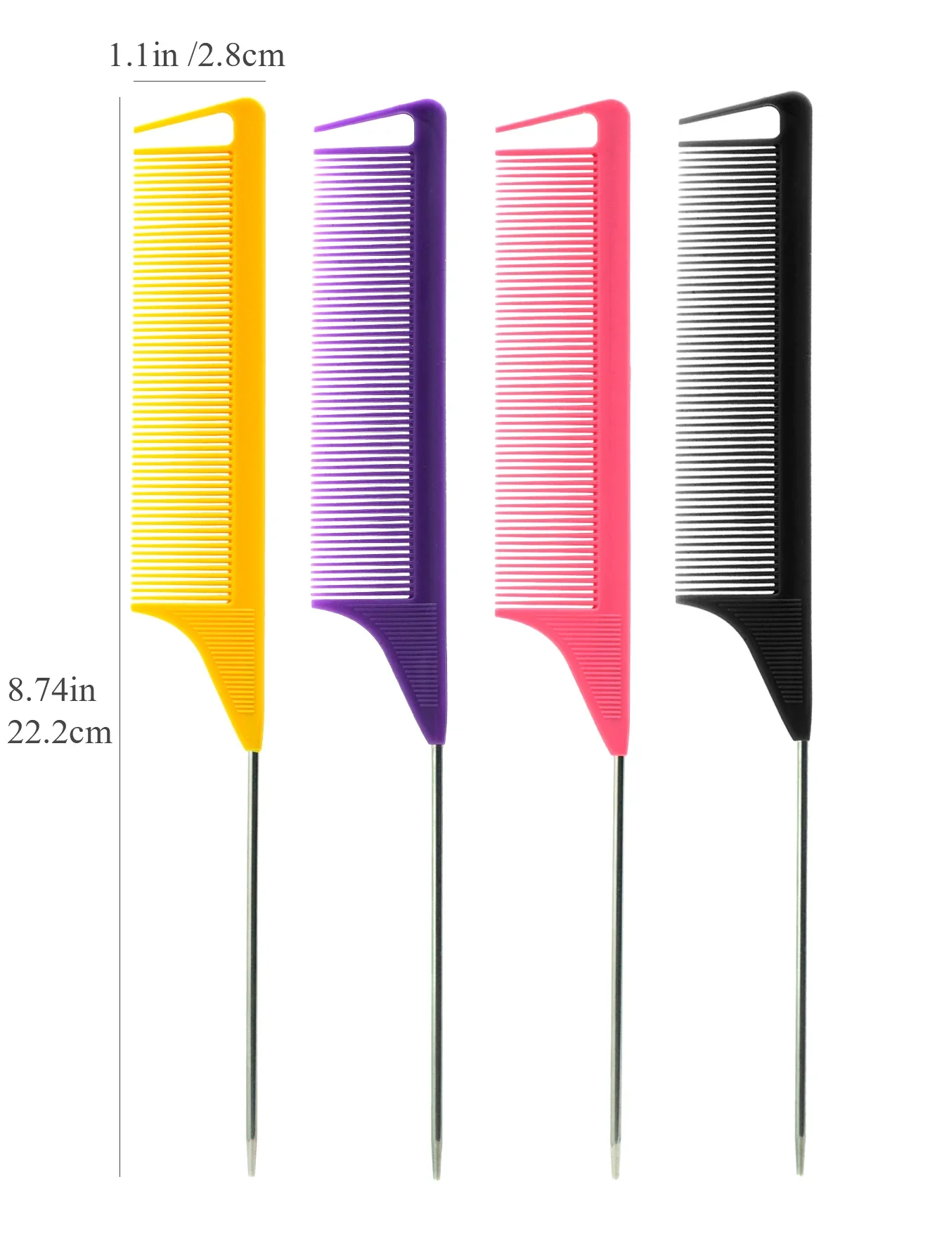 Pro Fine Tooth Rat Tail Comb/Set - Image 12