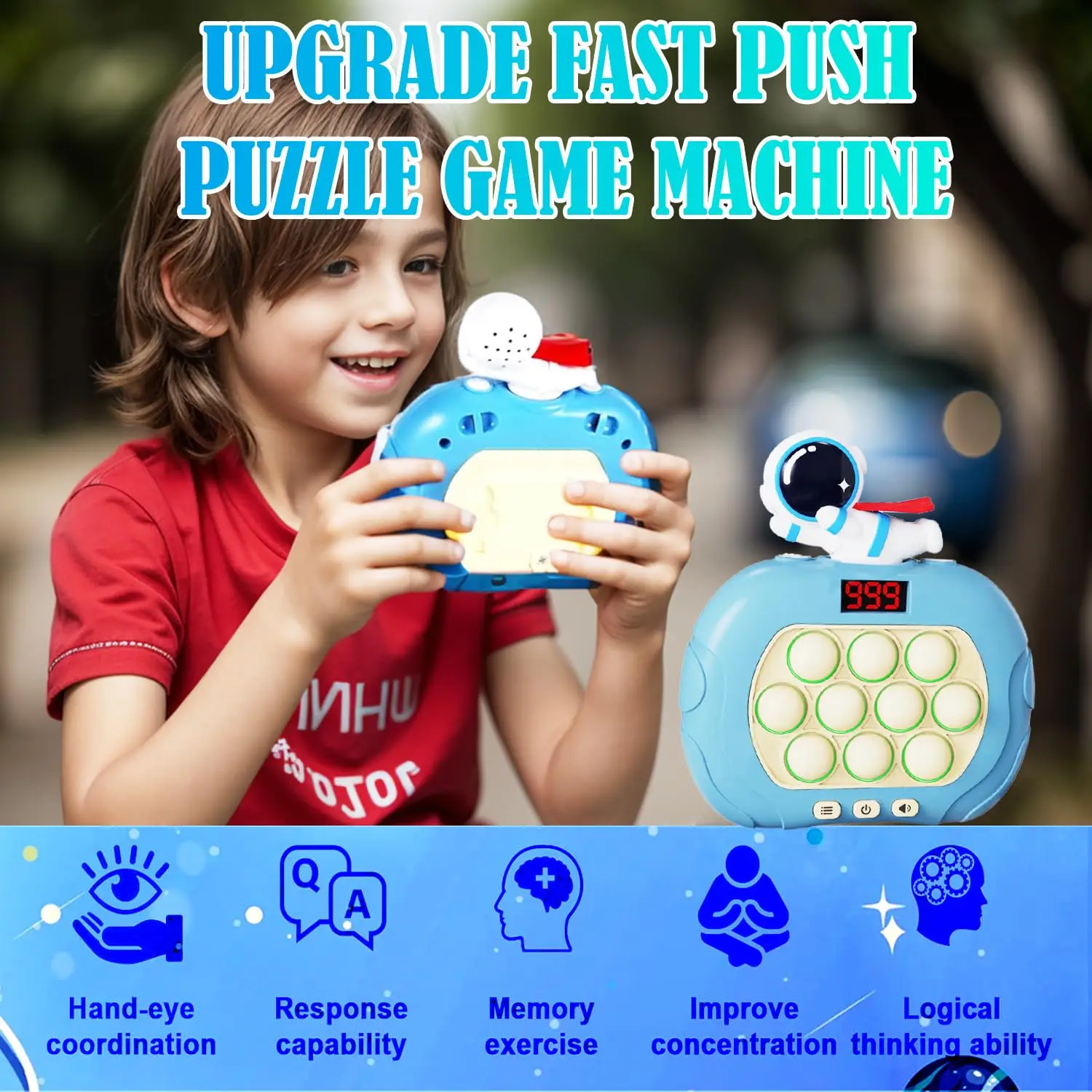 Quick Push Pop-Up Fidget Bubble Electronic Game - Image 5
