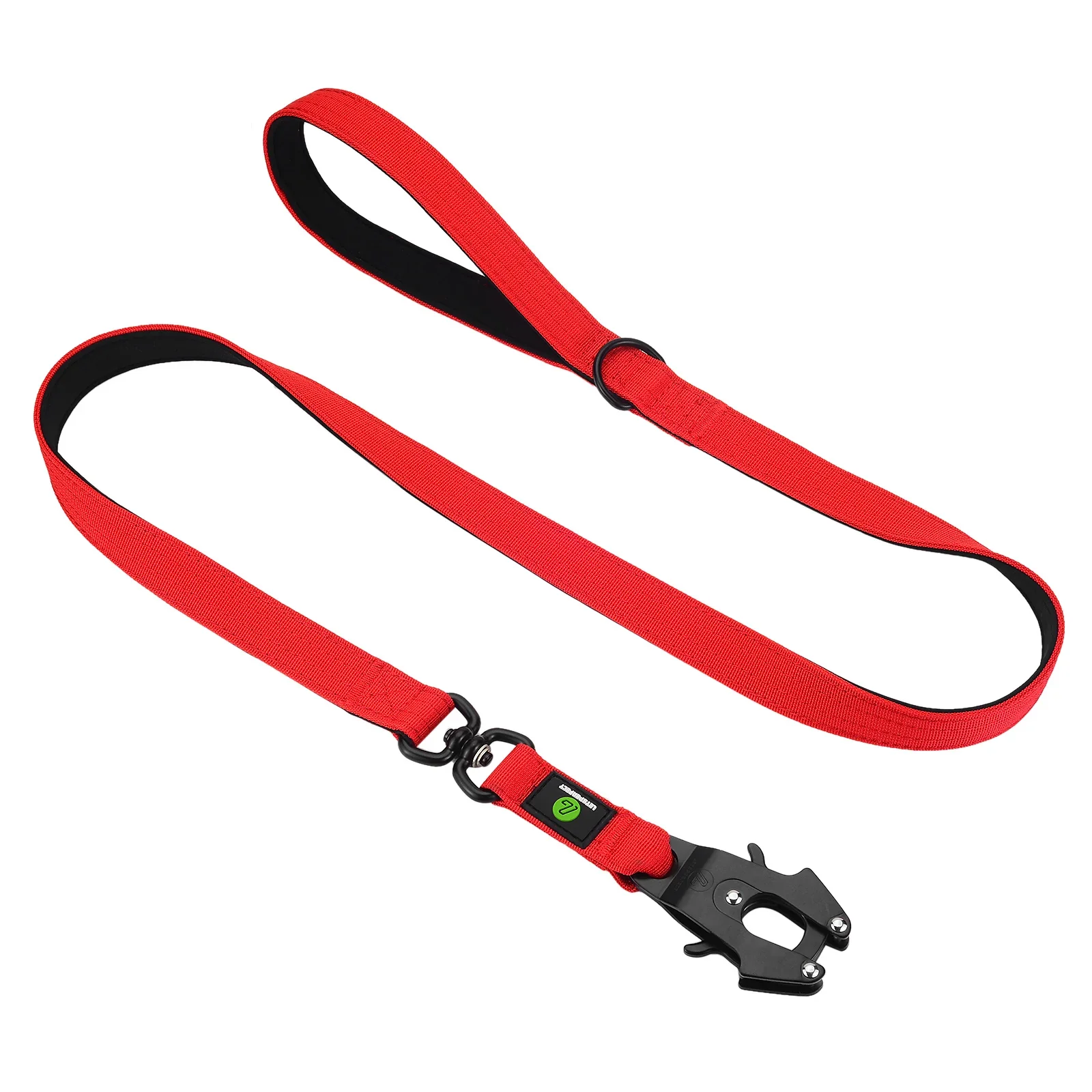 Quick Release Military Traffic Dog Leash with Heavy Duty Nylon Collar - Image 10