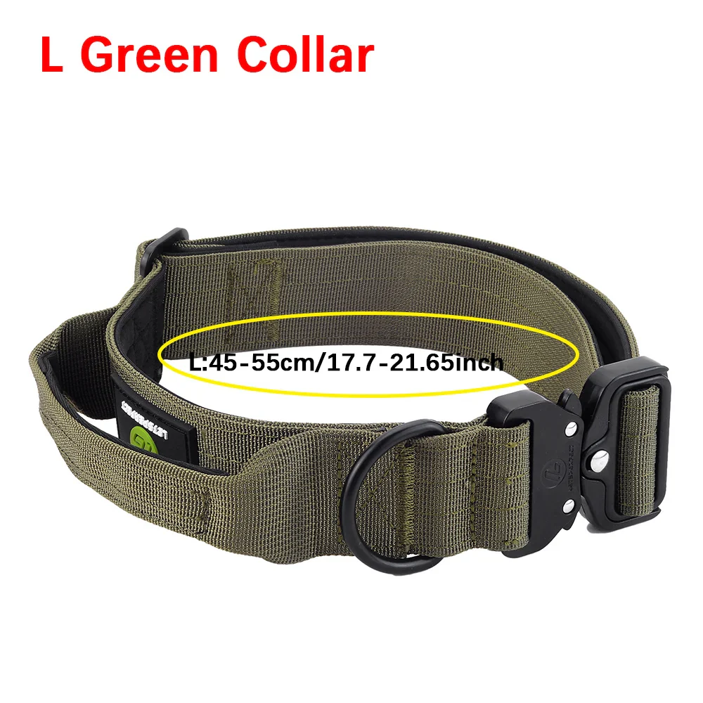 Quick Release Military Traffic Dog Leash with Heavy Duty Nylon Collar - Image 22