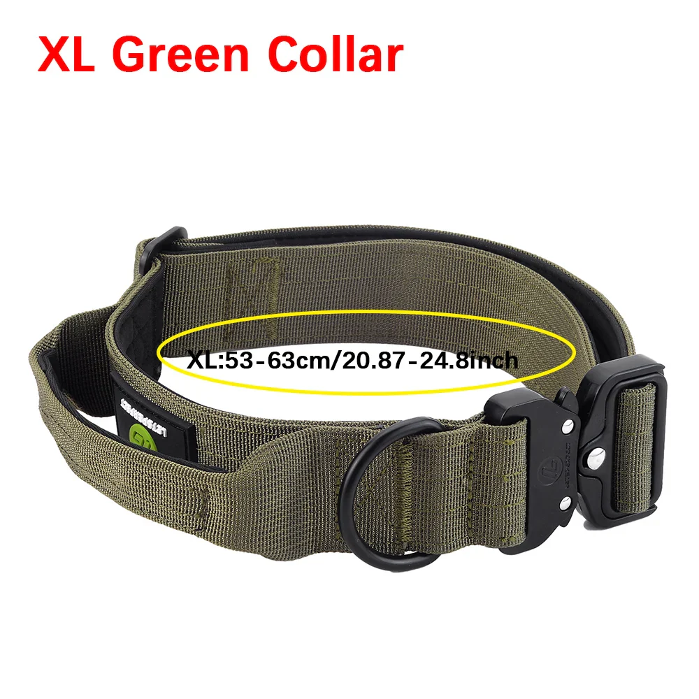 Quick Release Military Traffic Dog Leash with Heavy Duty Nylon Collar - Image 7