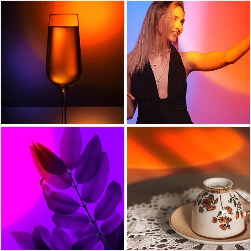 Rainbow Led Sunset Light Tuya APP Smart Control with Remote Controller - Image 3