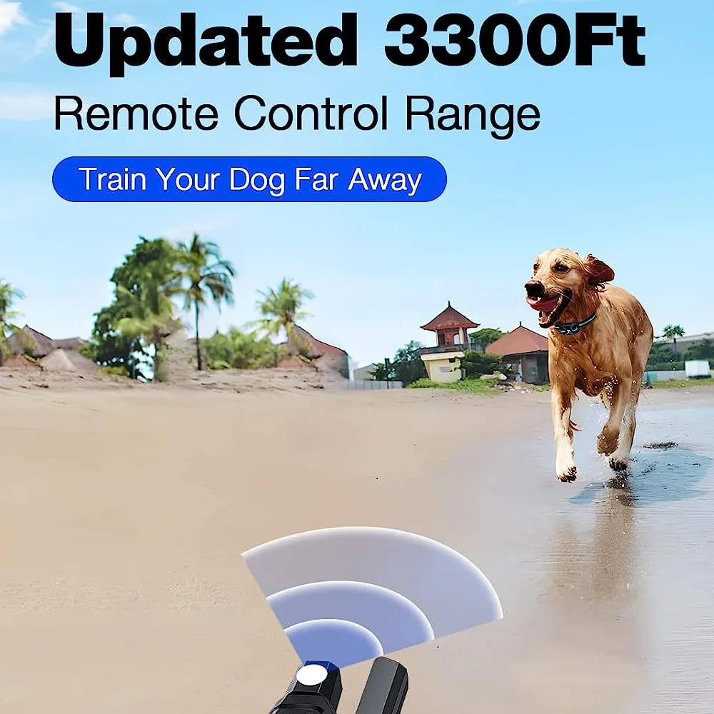 Rechargeable No-Shock and Waterproof Dog Training Collar with Beep and Vibration Modes - Image 4