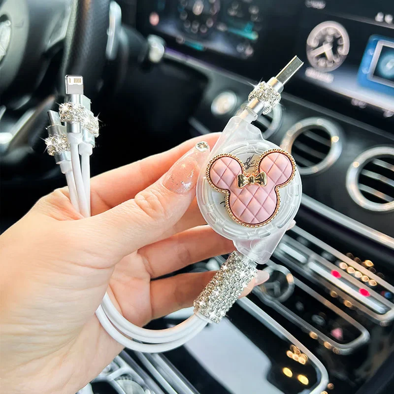 Retractable 3-in-1 Fast Charge Data Cable for Car - Image 3