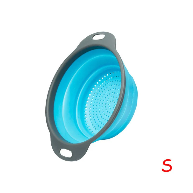 Round Collapsible Fruits Vegetables Strainer - Image 11
