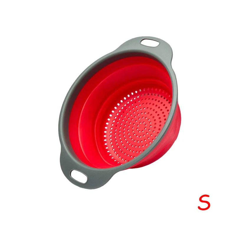 Round Collapsible Fruits Vegetables Strainer - Image 13