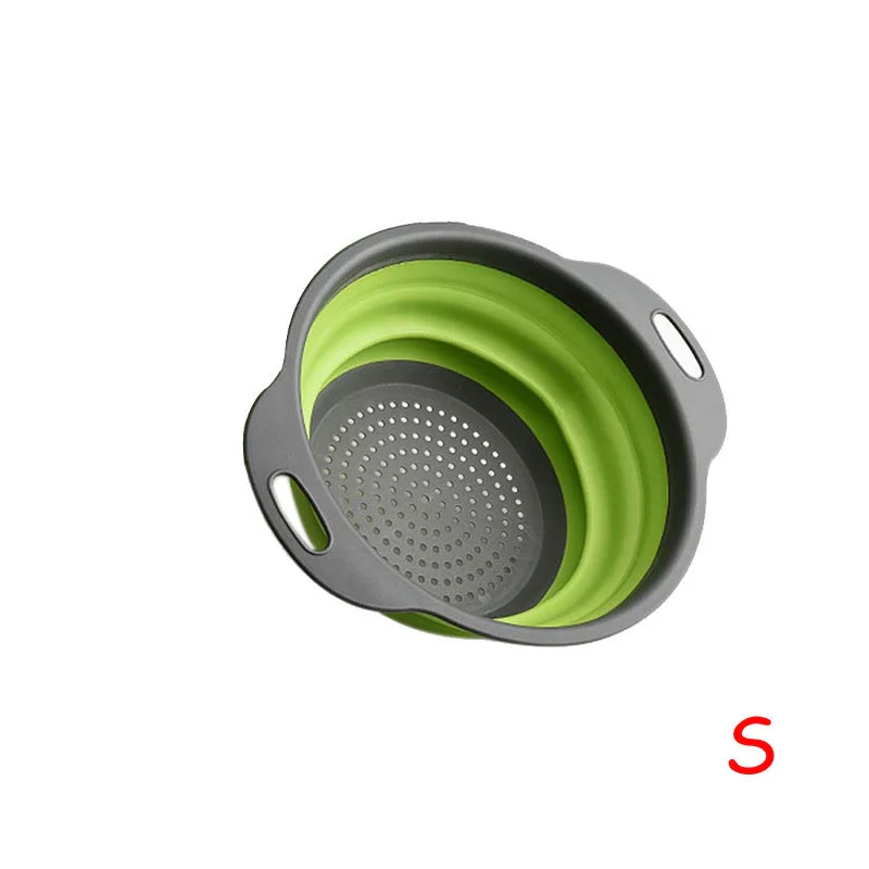 Round Collapsible Fruits Vegetables Strainer - Image 7