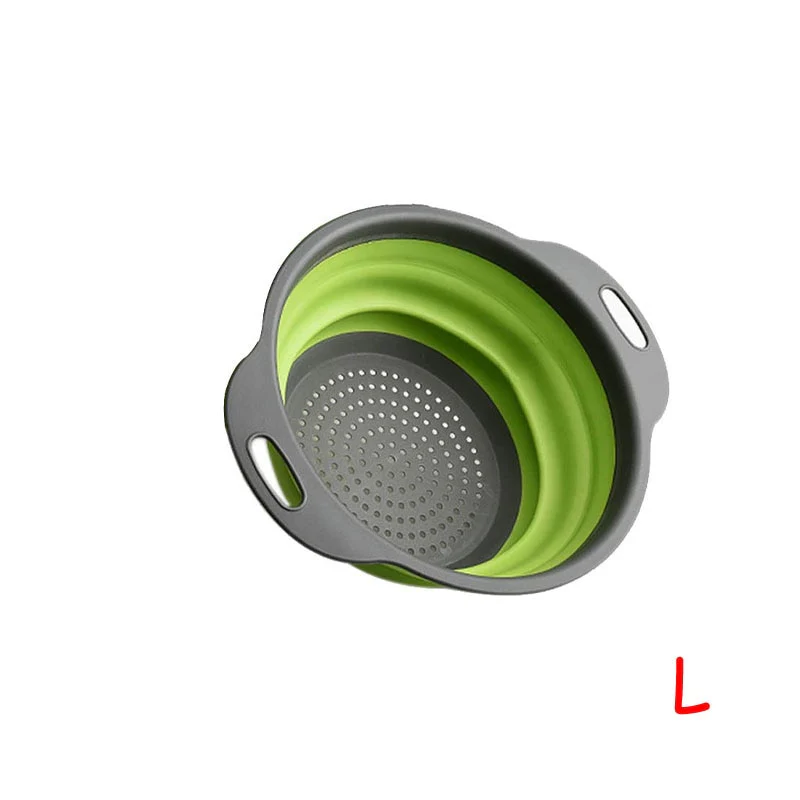 Round Collapsible Fruits Vegetables Strainer - Image 8