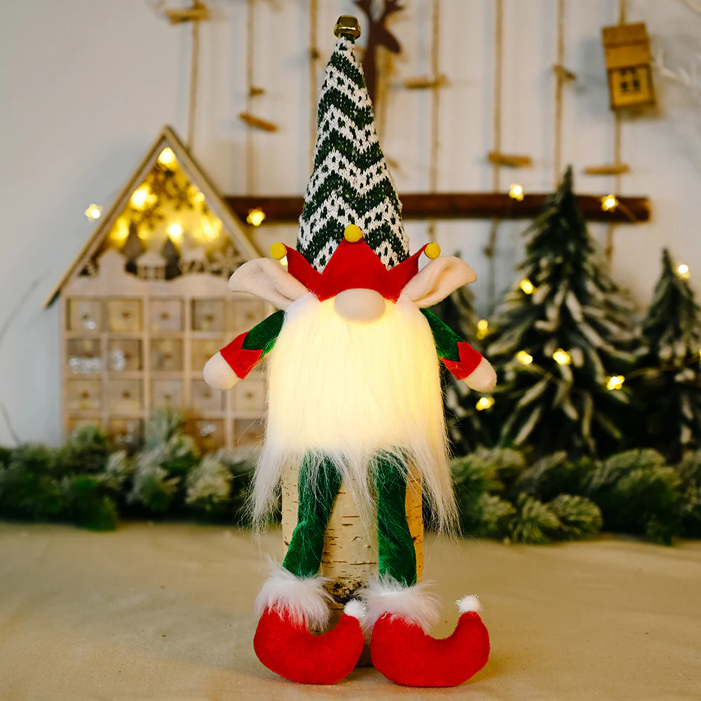Rudolph Doll With Christmas Elf With Lights - Image 4