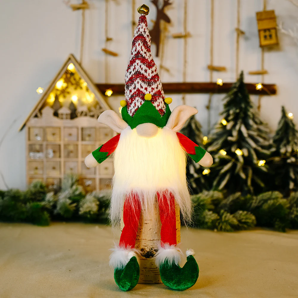 Rudolph Doll With Christmas Elf With Lights - Image 5