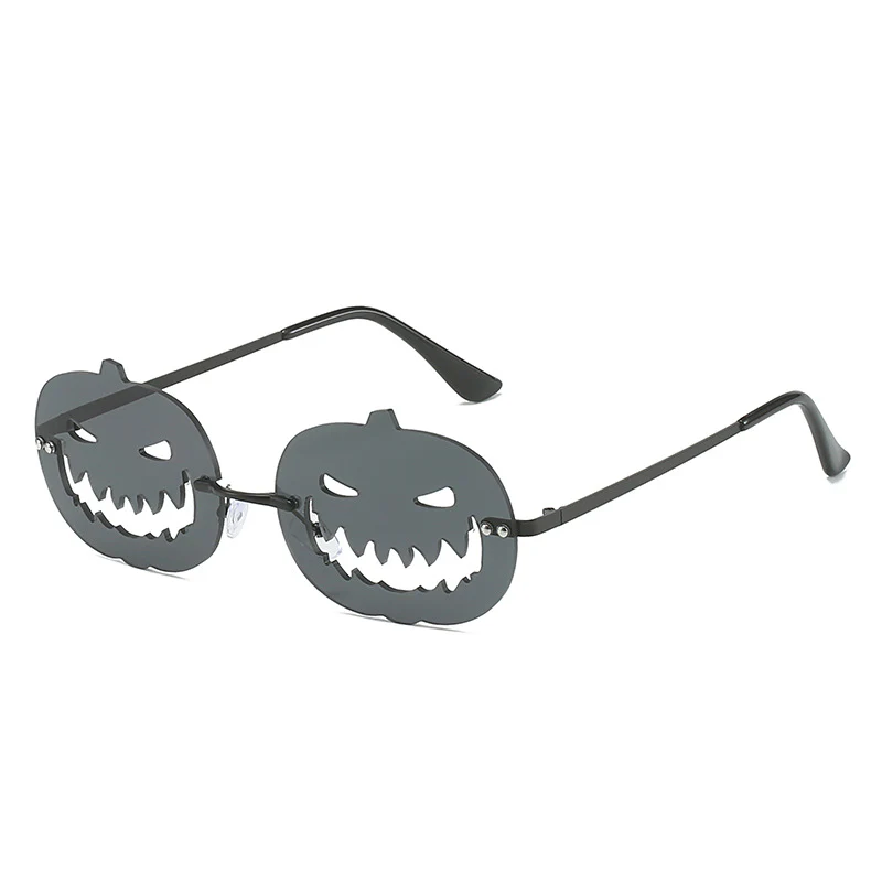 Runway Fried Street Halloween Pumpkin Funny Ball Sun Glasses - Image 4