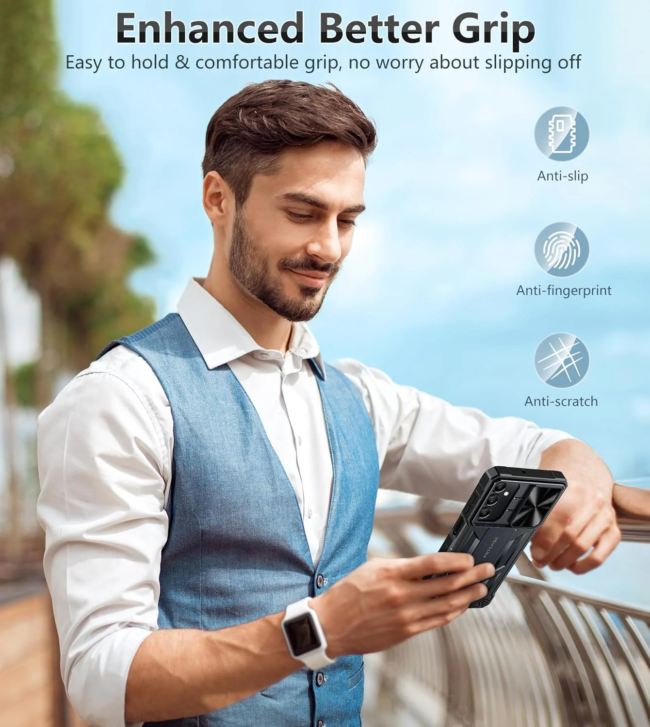 Samsung A15 Phone Case: Heavy Duty Shockproof Protective Case with Kickstand - Image 7