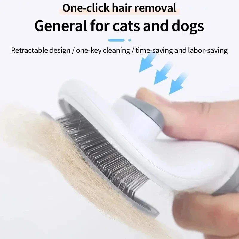Self-Cleaning Pet Grooming Brush – Hair Remover Comb for Dogs & Cats - Image 2