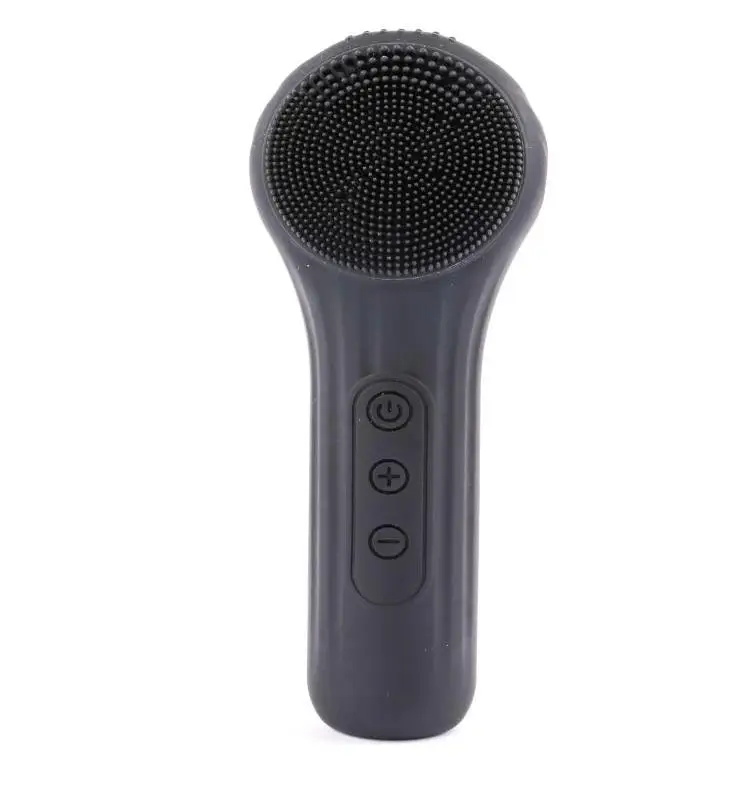 Silicone Electric Facial Cleansing Brush with Heating & Vibration - Image 8