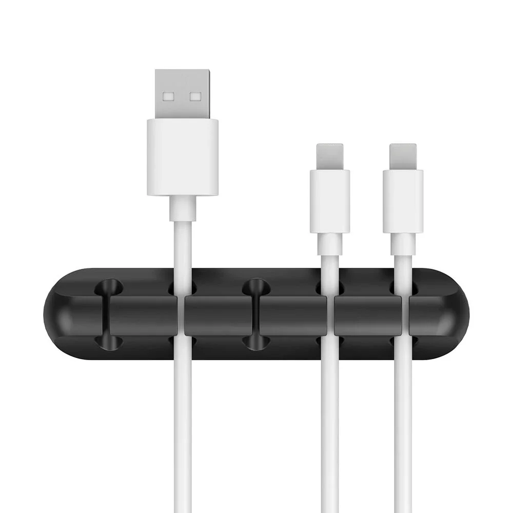 Silicone USB Cable Organizer - Cable Winder & Desktop Tidy Clips for Mouse, Headphones, and Wires - Image 12