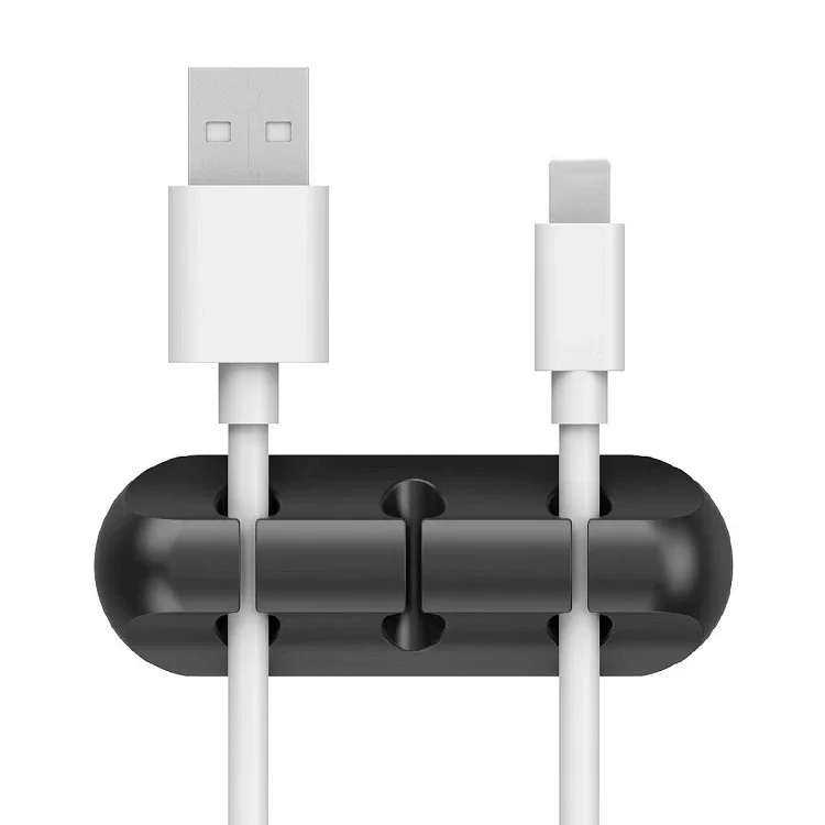 Silicone USB Cable Organizer - Cable Winder & Desktop Tidy Clips for Mouse, Headphones, and Wires - Image 15