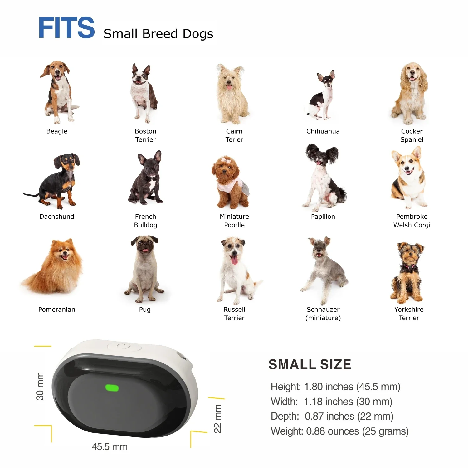 Small Dog Training Collar with Remote Control (300M) - Image 4