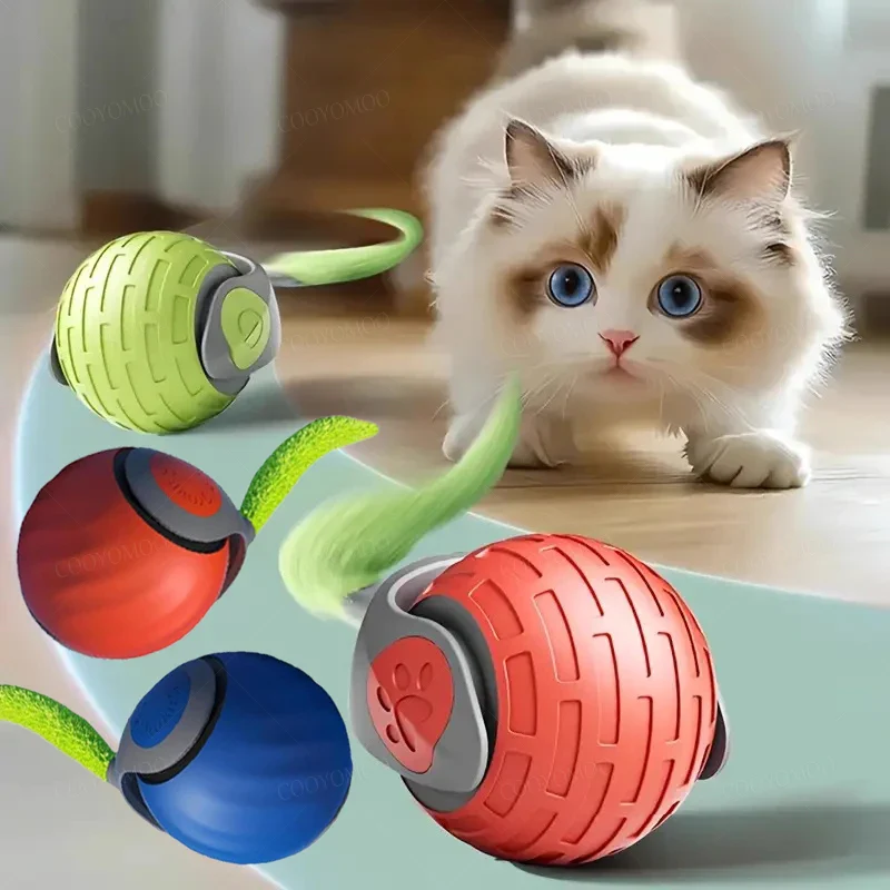 Smart Automatic Cat Toy Ball – USB Rechargeable Interactive