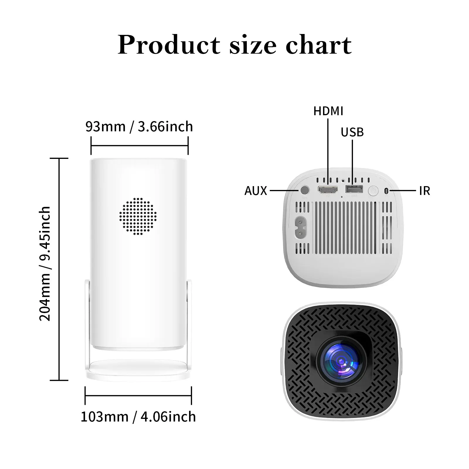 Smart Mini Portable Projector with Android 11, WiFi 6, and Bluetooth 5.0 - Image 6