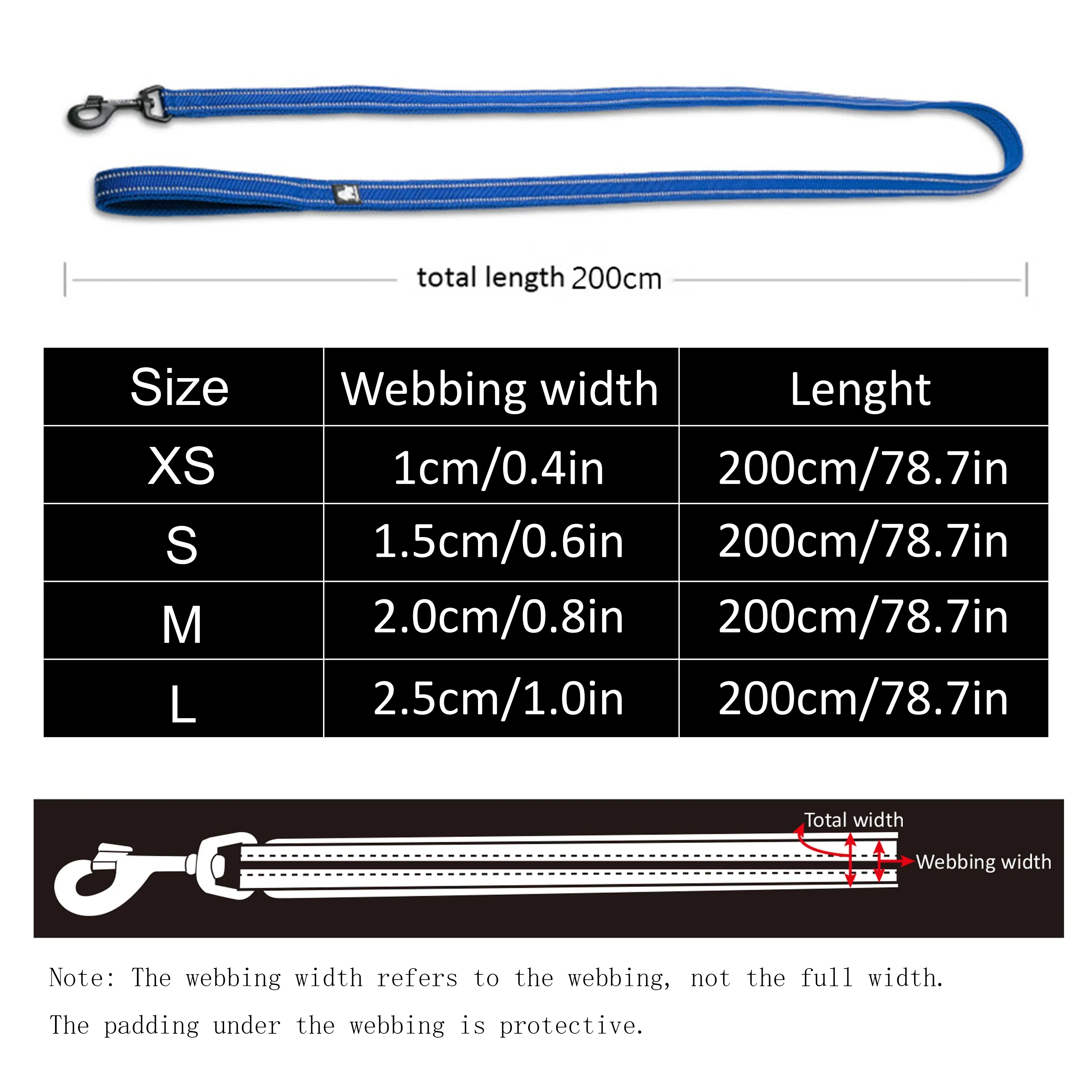 Soft Pet Leash with Reflective Nylon Mesh Padding - Image 4