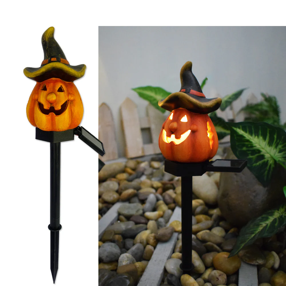 Solar Outdoor Courtyard Halloween Pumpkin Lamp - Image 4