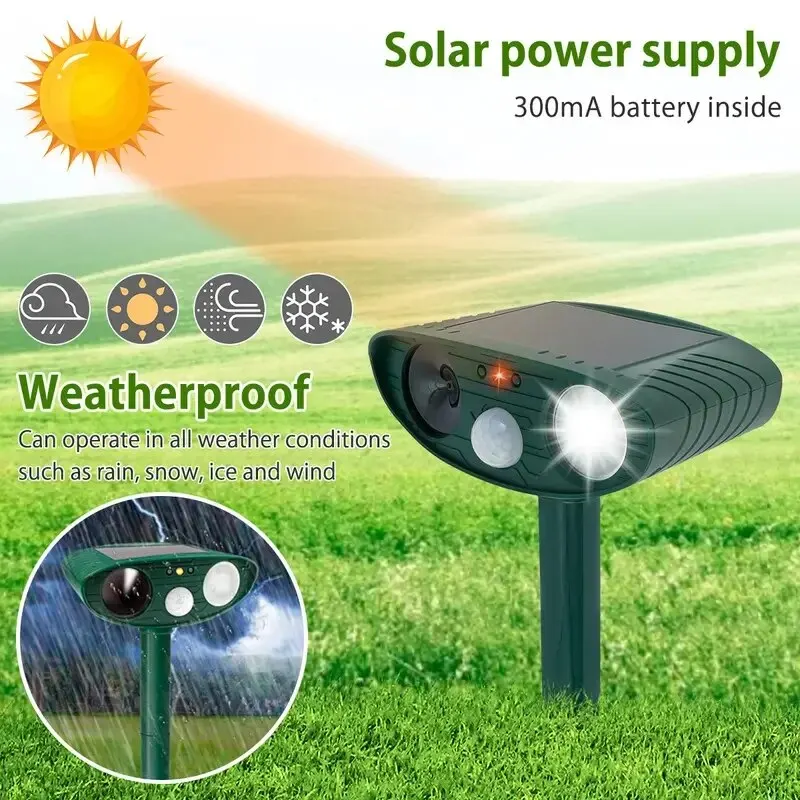 Solar-Powered Ultrasonic Animal Repellent - Image 2