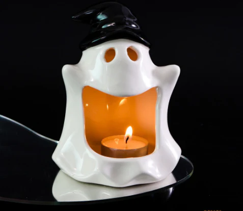 Halloween Ghost Festival Ceramic Craft Ornament Candle holder - Image 3