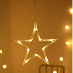Star String Lights LED Christmas Curtain Lights Indoor Bedroom Home Party Decoration Snowman Christmas Tree Holiday Lights - Image 12