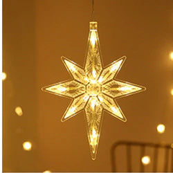 Star String Lights LED Christmas Curtain Lights Indoor Bedroom Home Party Decoration Snowman Christmas Tree Holiday Lights - Image 16