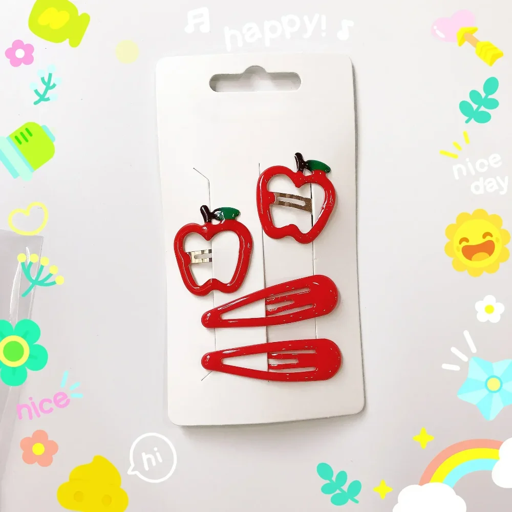 Strawberry & Apple Hair Clips - Image 9