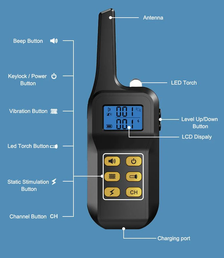 T720 2-in-1 Dog Training Collar (Manual Training + Auto Bark Control) - Image 12